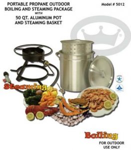 King Kooker 5012 Portable Propane Outdoor Boiling and Steaming Cookers