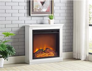 Ameriwood Home Bruxton Simple Fireplace