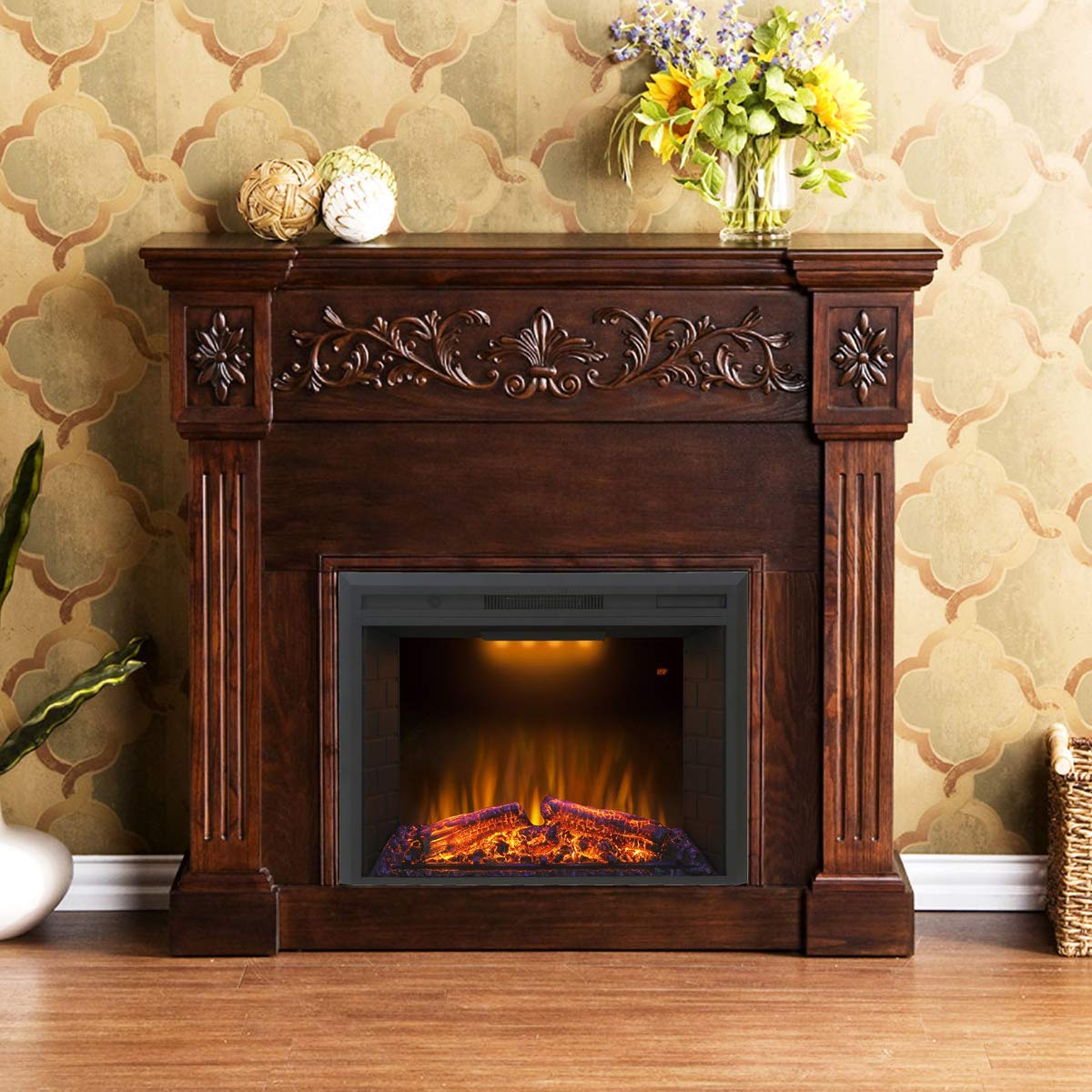 12 Best Electric Fireplace Insert With Heater 2021