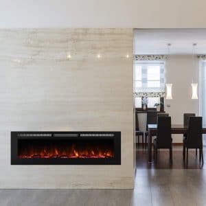 Valuxhome 72 Inches Recessed Electric Fireplace Heater
