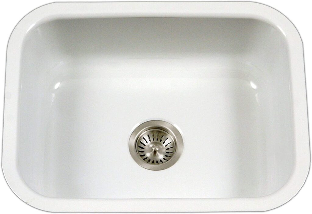Houzer PCS-2500 WH Porcela Series Undermount Sink