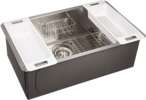 ZUHNE Modena 30 Inch Undermount Stainless Steel Kitchen Sink