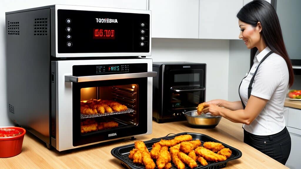 How to Use Air Fryer on Toshiba Microwave?
