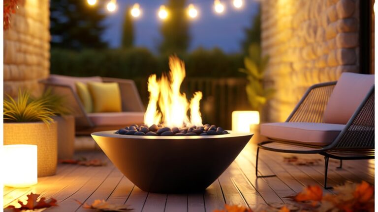 cozy outdoor fire pit