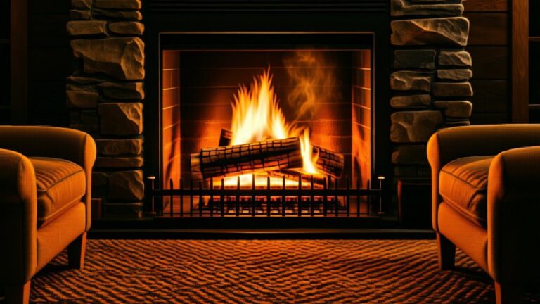 cozy vented gas logs