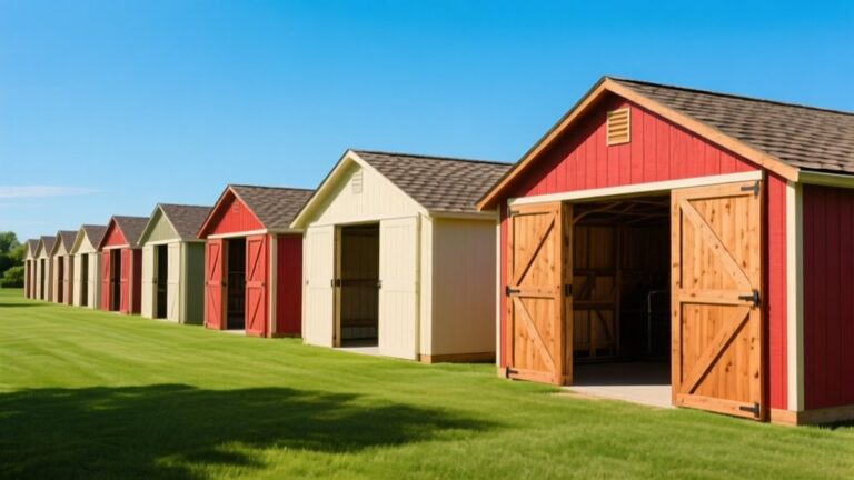 durable spacious barn sheds