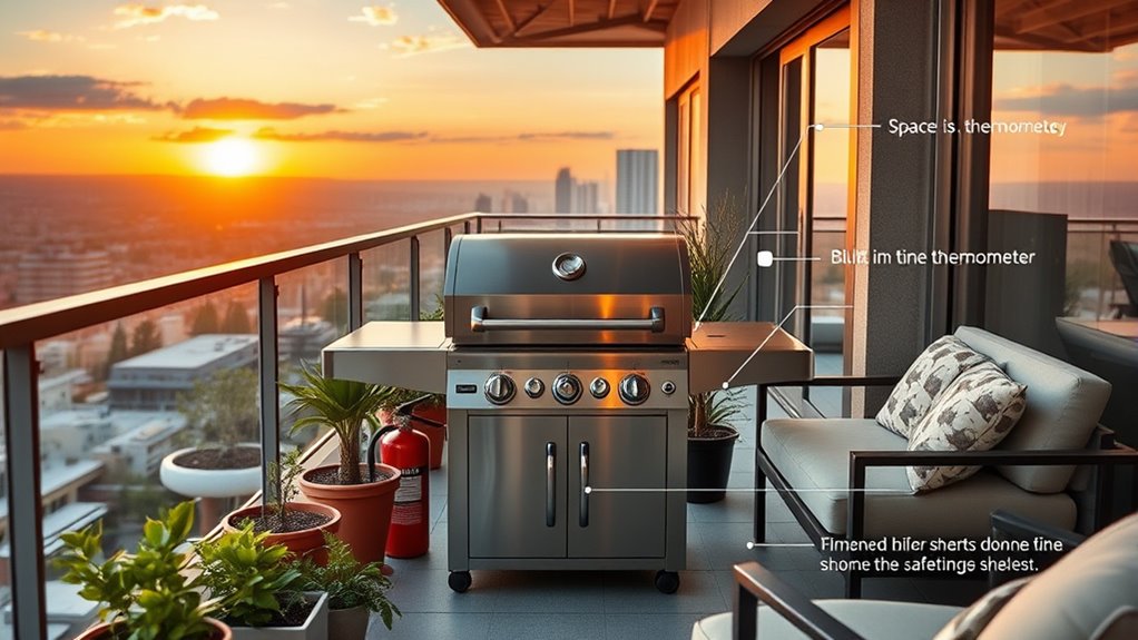 balcony gas grill considerations