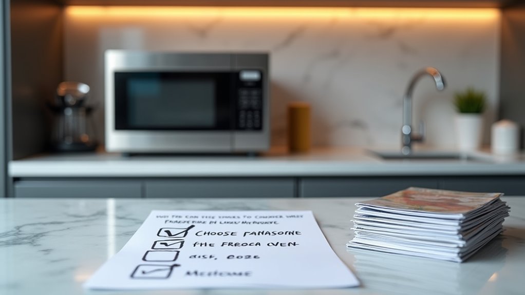 choosing panasonic microwave features