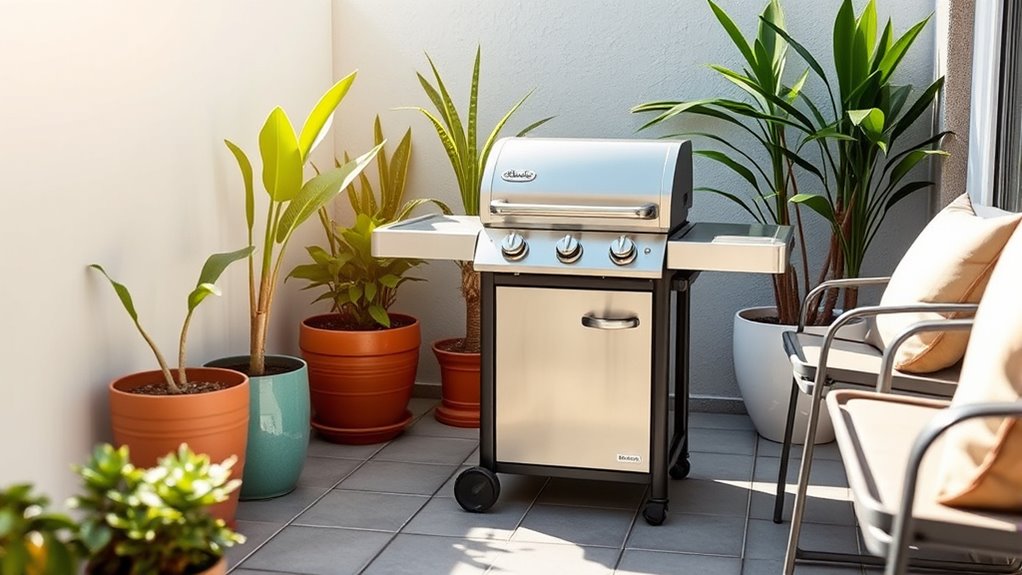 compact efficient outdoor grilling