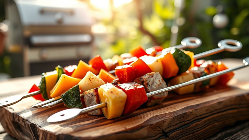 durable comfortable easy to clean skewers