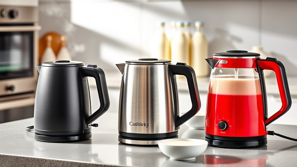 electric kettle milk safety