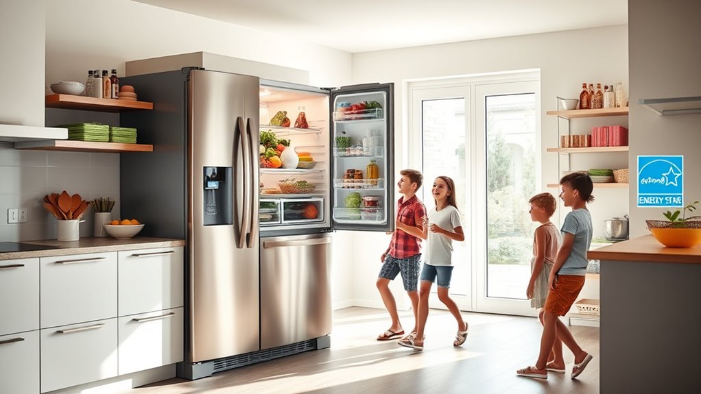 family friendly energy efficient refrigerators