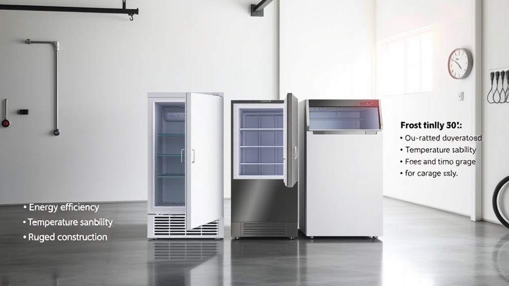 garage freezer selection factors