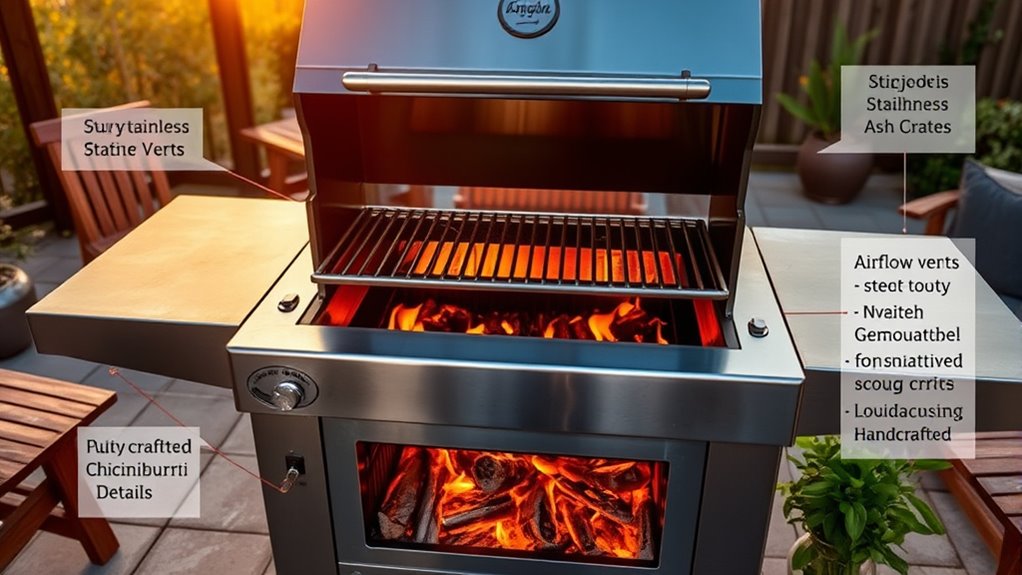 grill materials size fuel