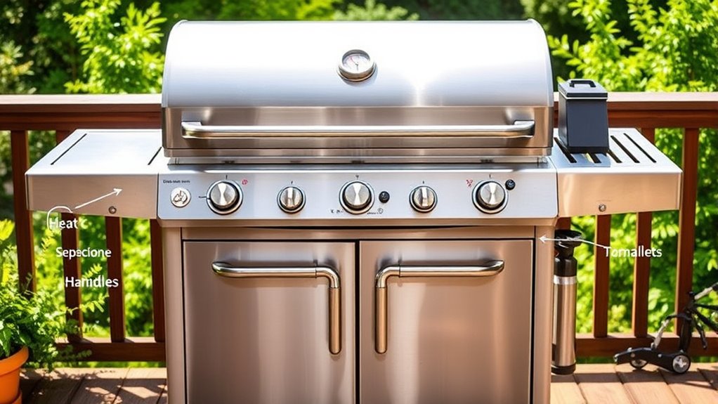 grill size burners durability