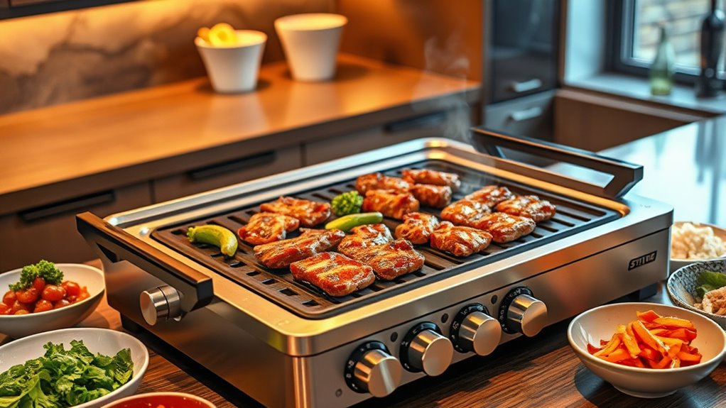 indoor grill smoke control