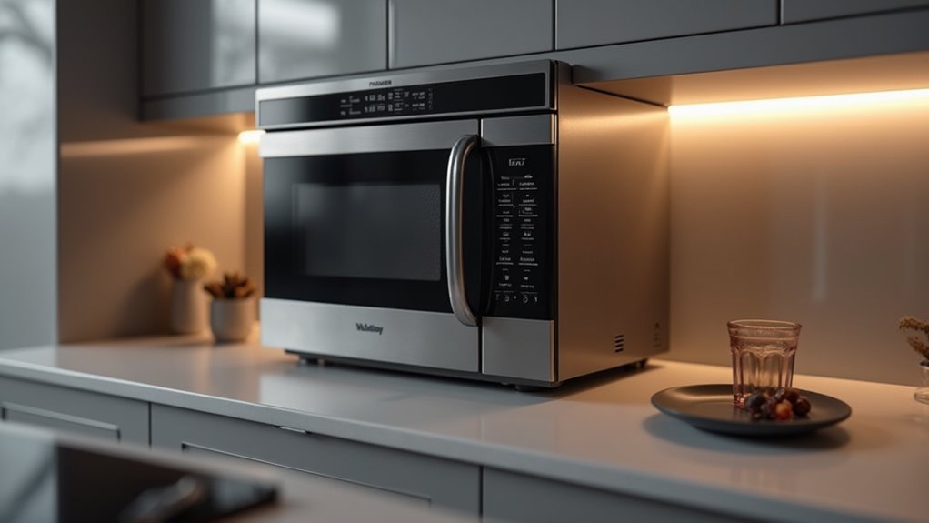 microwave size power features