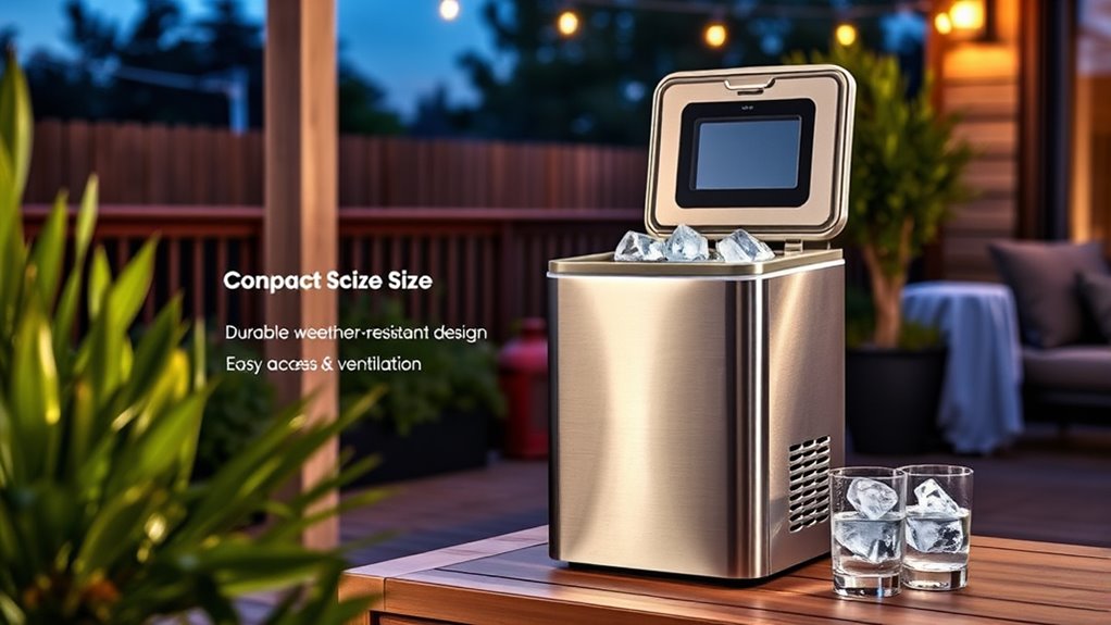 outdoor ice maker considerations