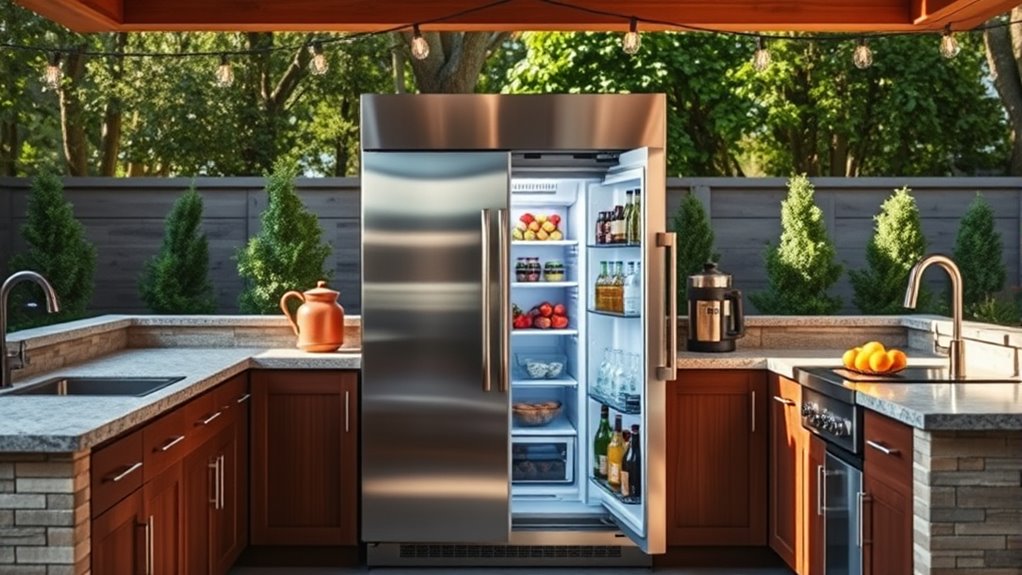 outdoor refrigerator selection factors