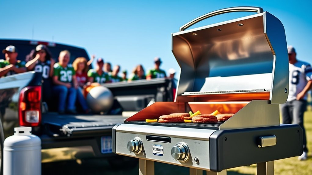 portable powerful fuel efficient grilling
