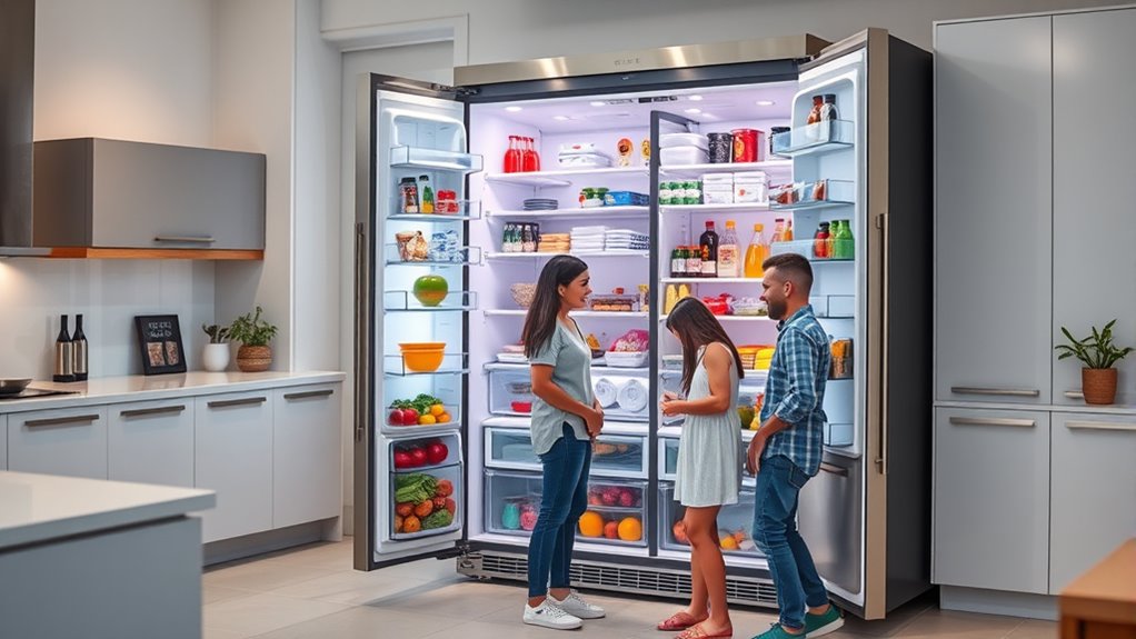 refrigerator features for families