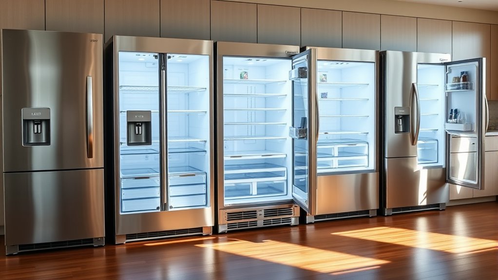 refrigerator size technology storage