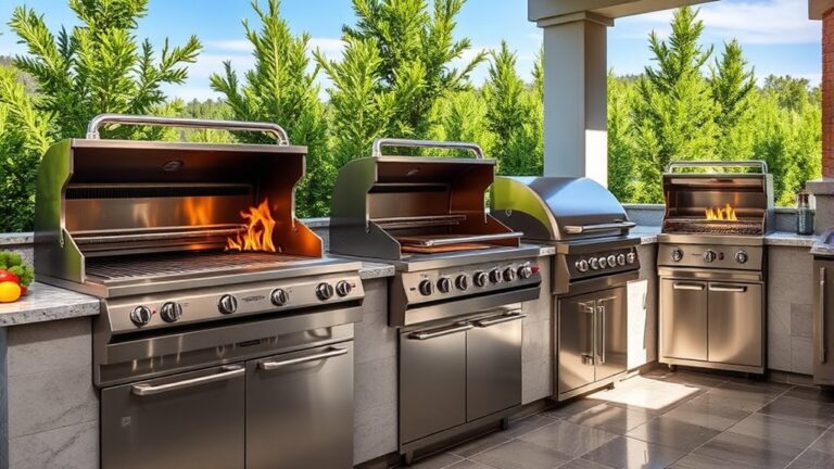top built in bbq grills