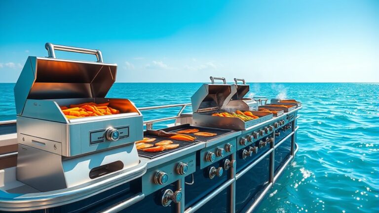 top pontoon boat grills