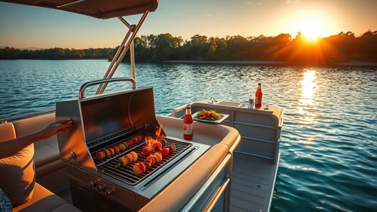 top pontoon boat grills