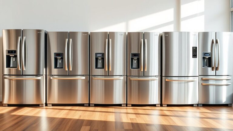 top stainless steel refrigerators