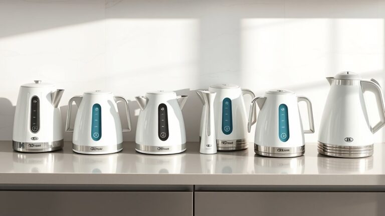 top white electric kettles