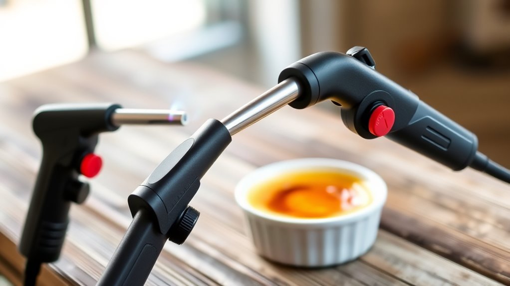 adjustable flame safety features