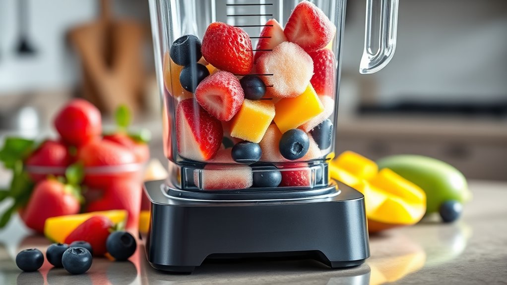 blender selection for frozen fruit