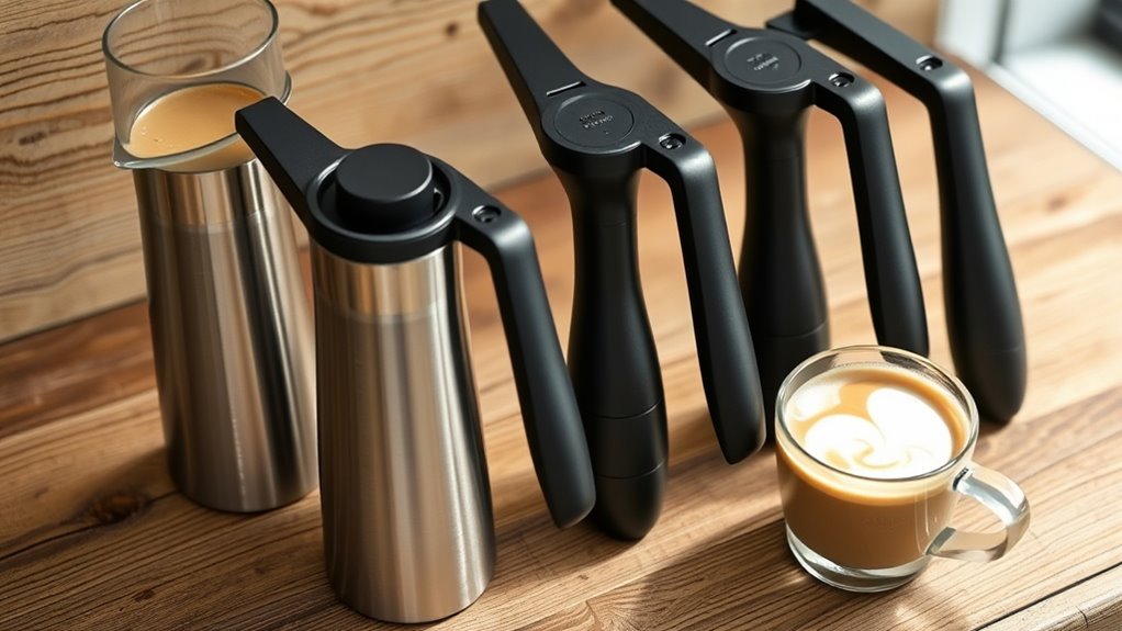 efficient frothing and cleaning