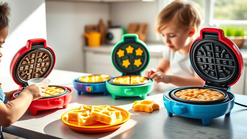 kid friendly waffle maker features