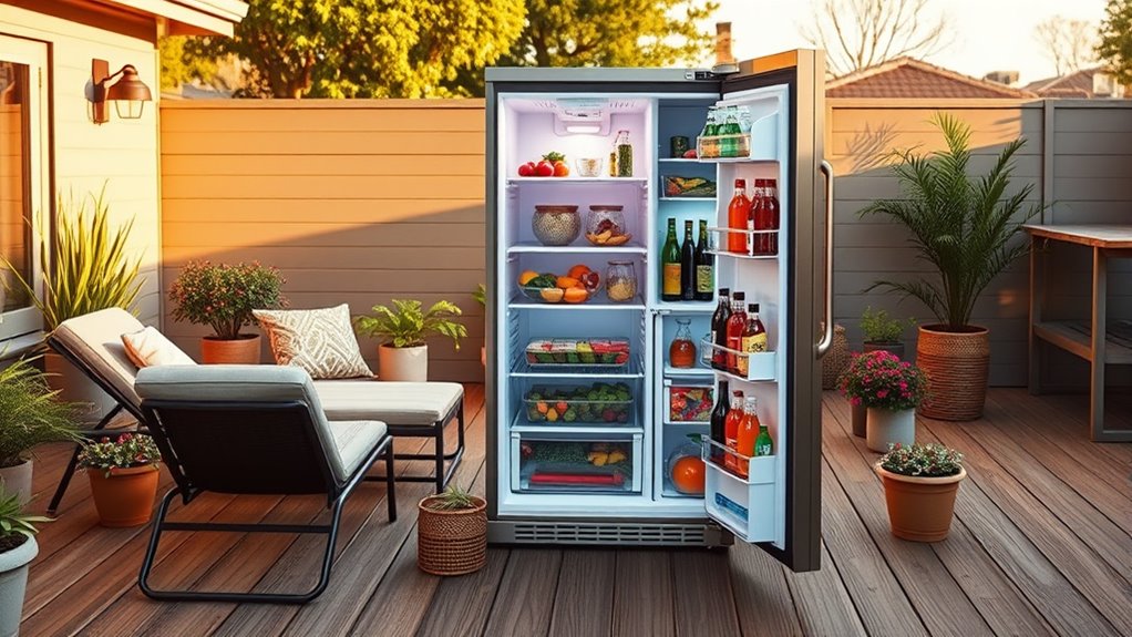 patio refrigerator selection factors