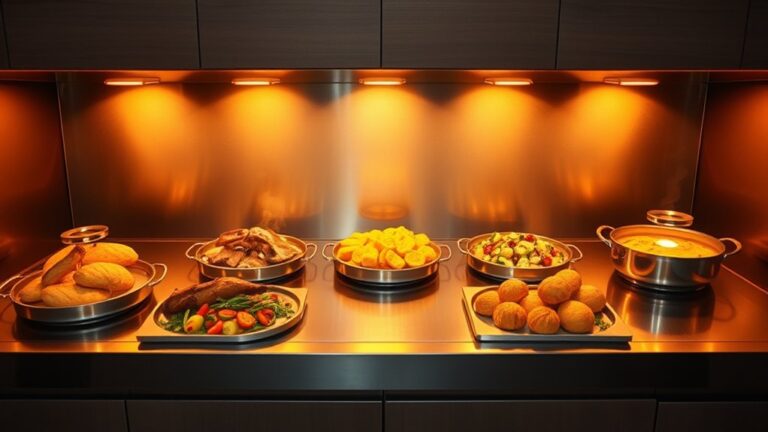 top food warmer lights