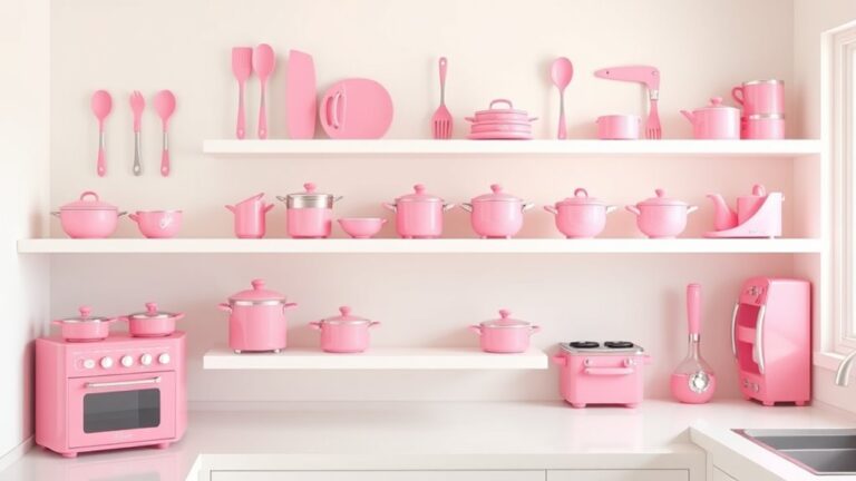 top pink kitchen sets