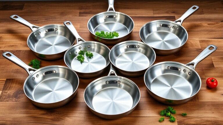 top stainless steel pans