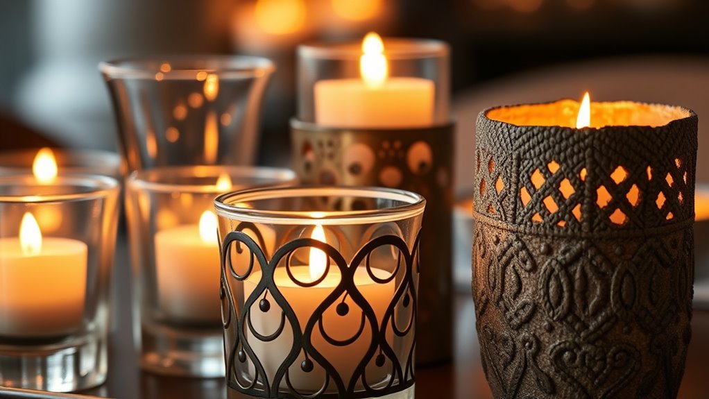 votive holder material and size