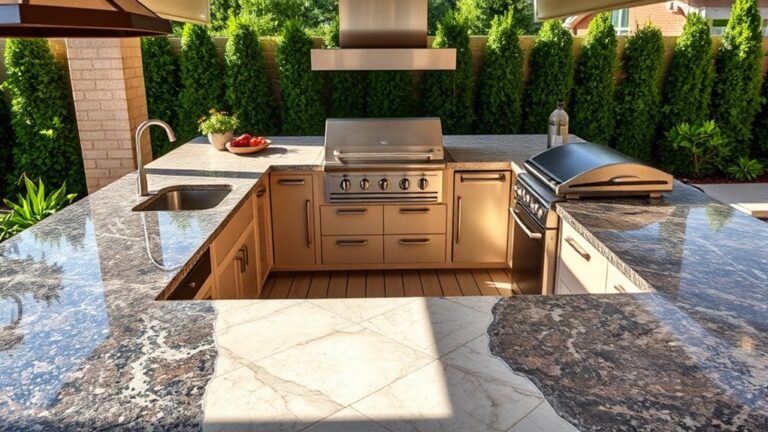 top outdoor kitchen stones