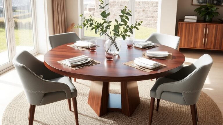top round dining tables