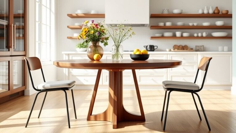 top round kitchen tables