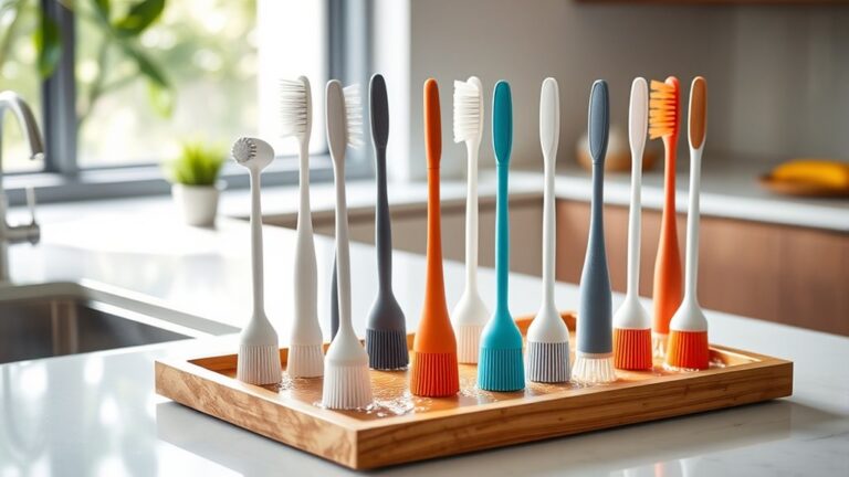 top soap dispensing brushes