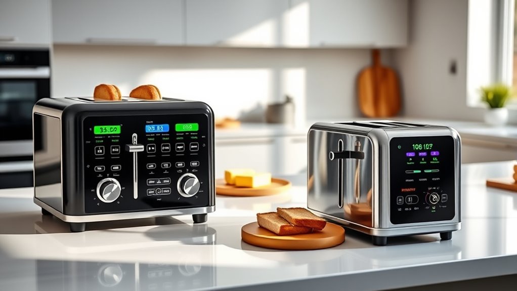 touch screen toaster features