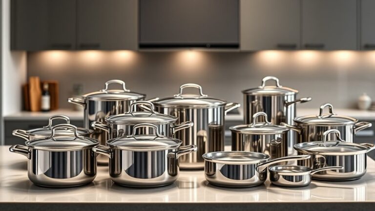 luxury stainless steel cookware